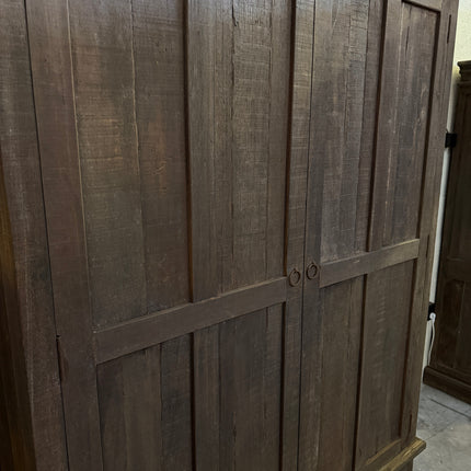 Driftwood kast 2 deuren 2 lades – landelijke houten kast – sobere opbergkast