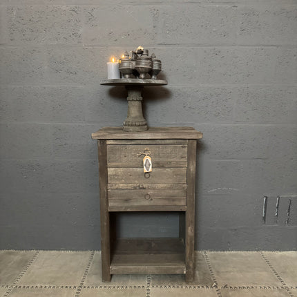 Driftwood Ladenkastje – 3 Lades & Legplank