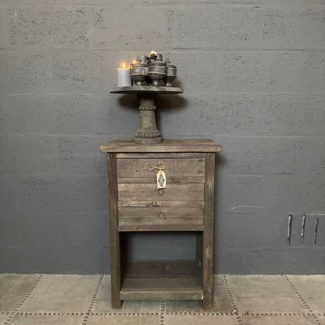 Driftwood Ladenkastje – 3 Lades & Legplank