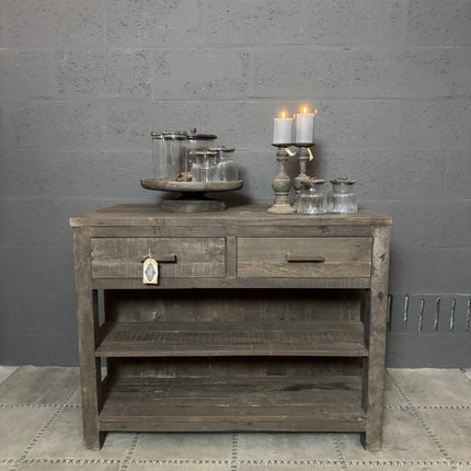 Driftwood Keukeneiland – Met 2 Lades & Open Vakken