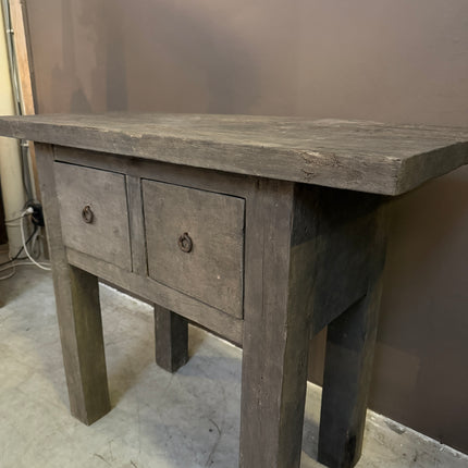 Old Barn Sidetable 100 cm – Landelijk Houten Dressoir met 2 Lades