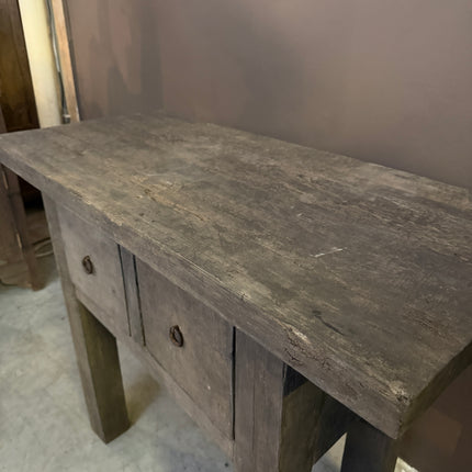 Old Barn Sidetable 100 cm – Landelijk Houten Dressoir met 2 Lades