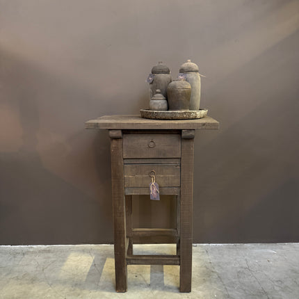 Driftwood Ladekastje 90 cm – Landelijk Houten Kastje met 2 Lades