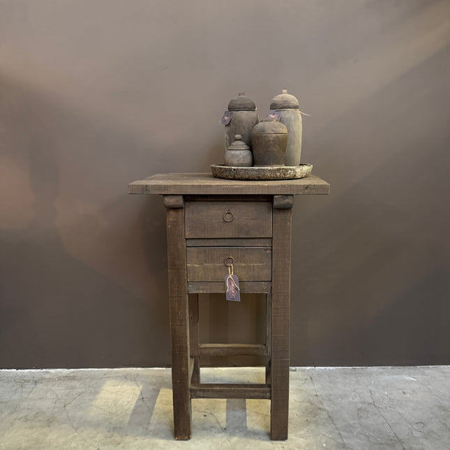 Driftwood Ladekastje 90 cm – Landelijk Houten Kastje met 2 Lades