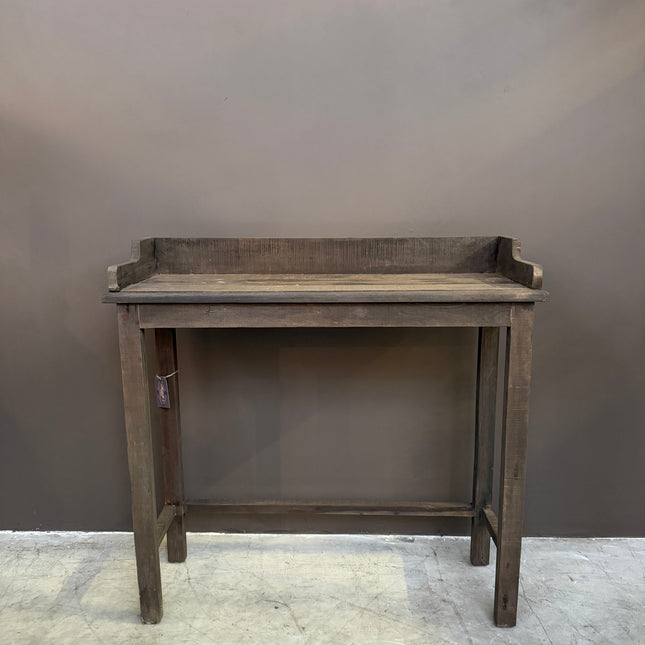 Driftwood Sidetable 100 cm – Smalle Landelijke Wandtafel van Oud Hout