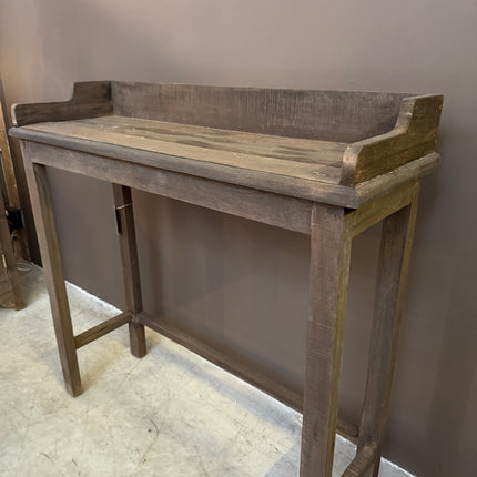 Driftwood Sidetable 100 cm – Smalle Landelijke Wandtafel van Oud Hout