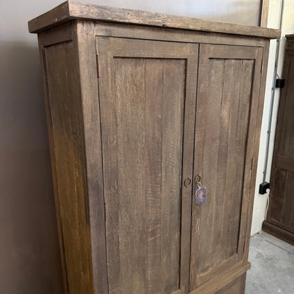 Driftwood Kast 180 cm – Landelijke Houten Kast met Deuren en Lades