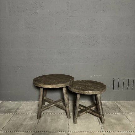 Old Barn Salontafels – Authentieke houten bijzettafels | Los of als set