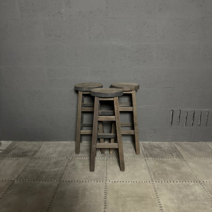 Driftwood Bartafel met 3 Barkrukken – Complete houten set | Landelijk & robuust