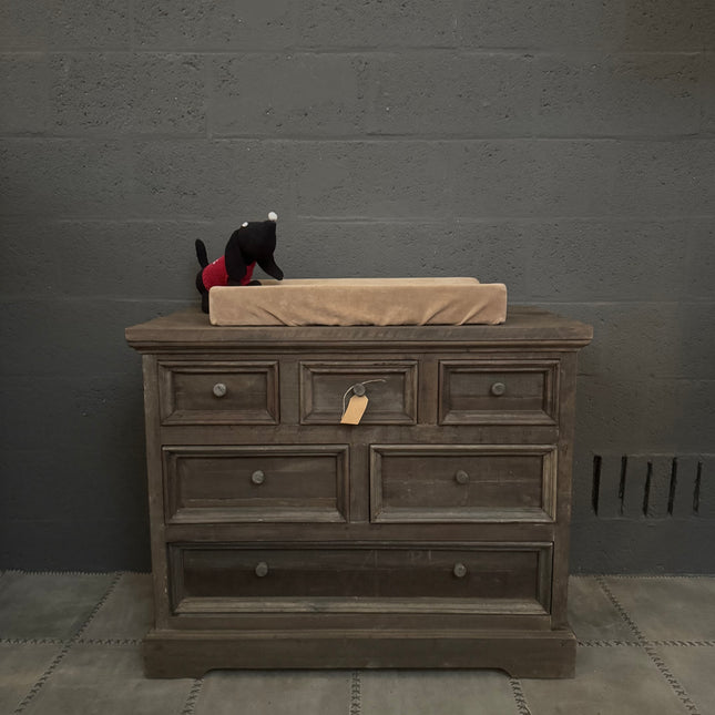 Driftwood Commode met 6 Lades – Stoere Houten Commode voor Babykamer