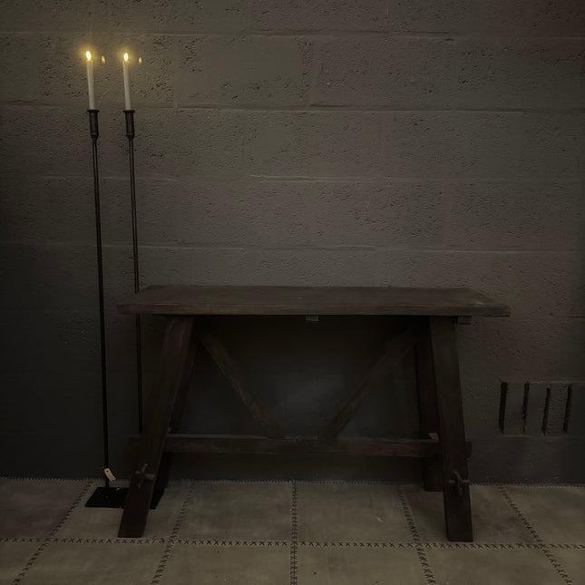 Unieke India Sidetable – Handgemaakt Massief Hout in Landelijke Stijl