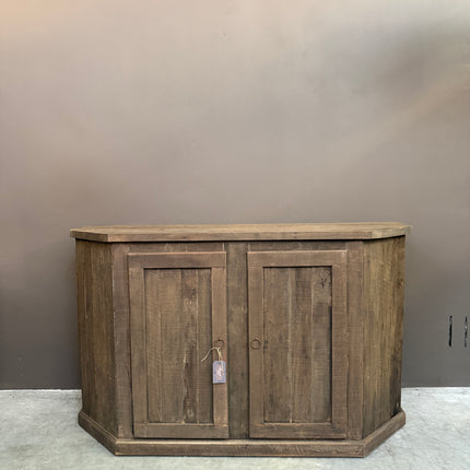Driftwood Dressoir met 2 Deuren en Afgeschuinde Rand | Landelijk Dressoir Oud Hout