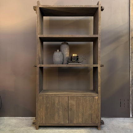 Driftwood Kast Open Vakken met Opbergruimte