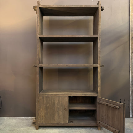 Driftwood Kast Open Vakken met Opbergruimte