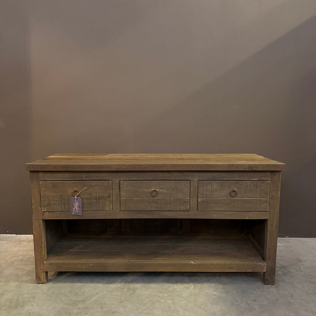 Driftwood TV-Meubel met 3 Lades & Onderblad | Landelijk