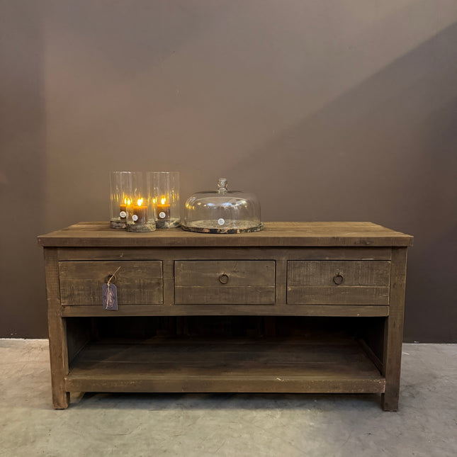 Driftwood TV-Meubel met 3 Lades & Onderblad | Landelijk
