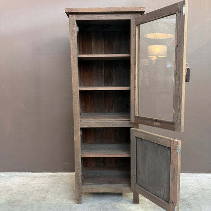 Driftwood Vitrinekast 160 cm | 2 Deuren | Landelijke Kast