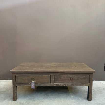 Driftwood Salontafel 120x60 cm met 2 Lades | Landelijk