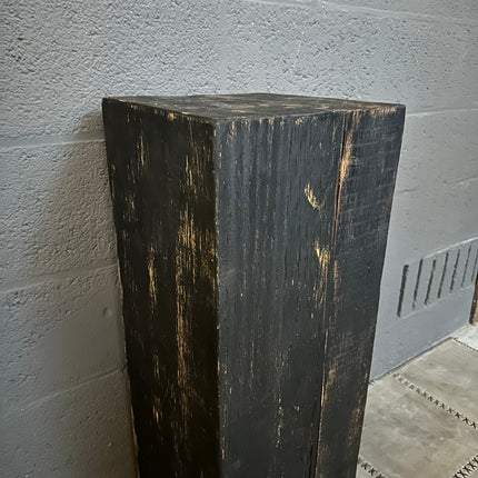 Zwarte Rough Wood Zuil