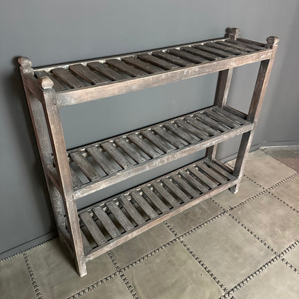 Uniek India Rek 3 lagen met lattenplanken