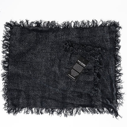 Linnen Danna Placemat Recht Stonewash – Grof Linnen met Franjes