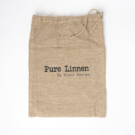 Linnen Gordijn Grace – 100% Linnen met Lederen Lussen