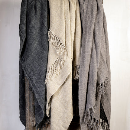 Linnen Lydia Plaid Stonewash – 100% Handgeweven Linnen