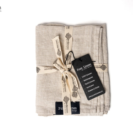 Placemat Salomé Recht Naturel – Set van 2 | 100% Linnen