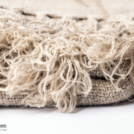 Linnen Delilah Plaid Naturel – 100% Handgeweven Linnen