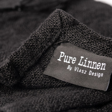 Linnen Sara Theedoek Black – 100% Linnen