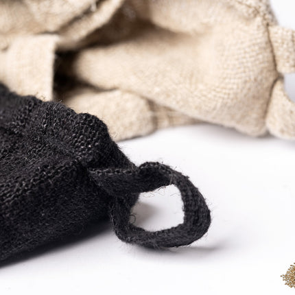 Linnen Sara Theedoek Black – 100% Linnen