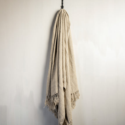 Linnen Delilah Plaid Naturel – 100% Handgeweven Linnen