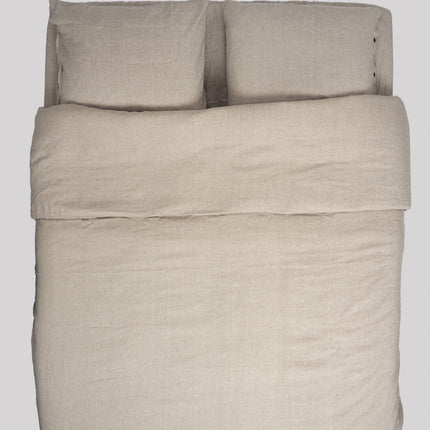 Pure Linnen Dekbedovertrek Naturel/Knopen