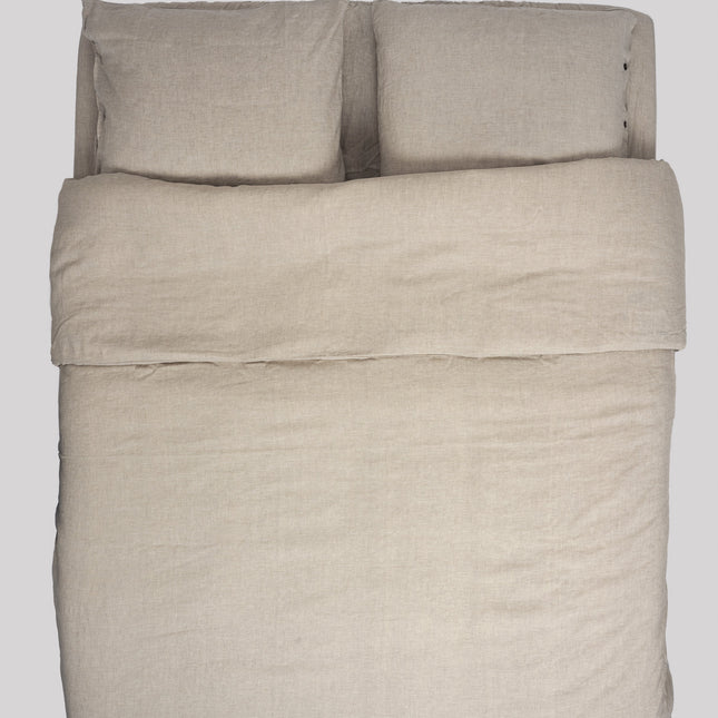 Pure Linnen Dekbedovertrek Naturel/Knopen