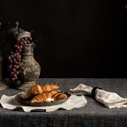 Placemat Eve Rond Naturel – Set van 2 | 100% Linnen