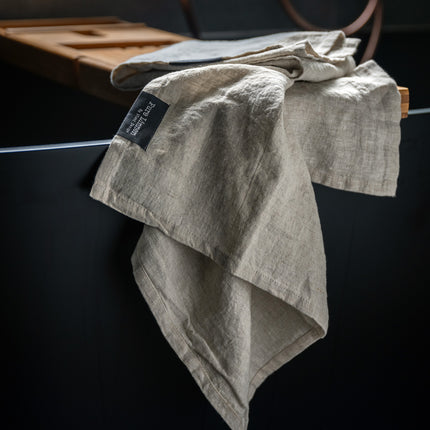 Gastendoeken Sela Naturel – Set van 2 | 100% Linnen