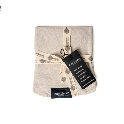 Placemat Eve Rond Naturel – Set van 2 | 100% Linnen