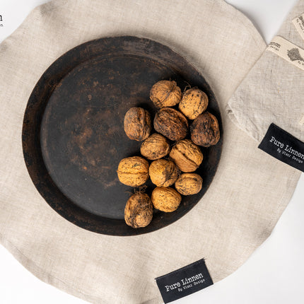 Placemat Eve Rond Naturel – Set van 2 | 100% Linnen