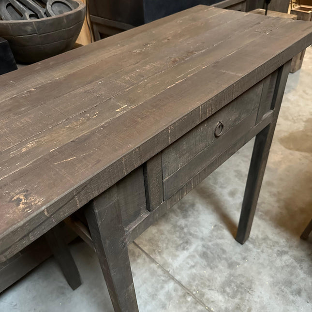 Driftwood sidetable met lade